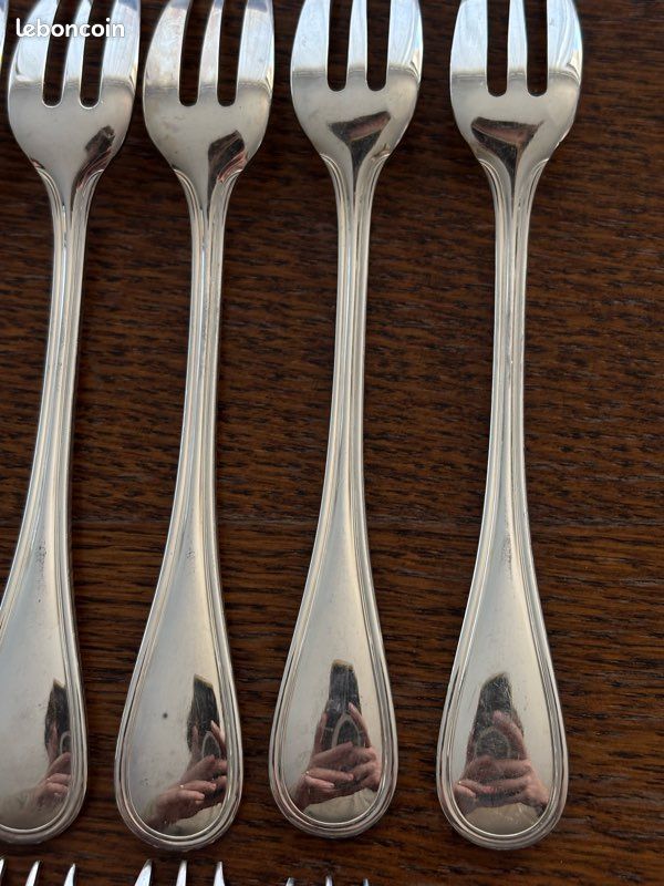 12 fourchettes à gâteau Christofle Albi (image 7)