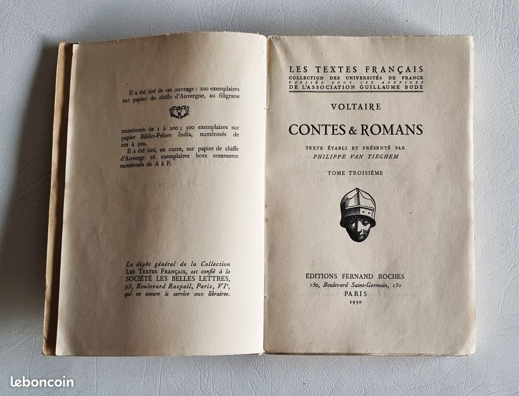 Oeuvres Completes De Voltaire Tome 3ème 1930 (image 4)