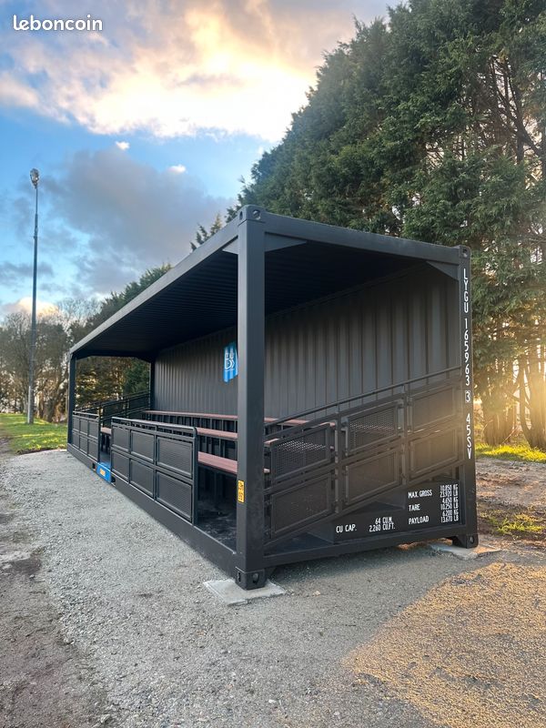 🔵 Tribune / gradin modulaire en container maritime – 26 à 61 places - Dpt 33 (image 1)