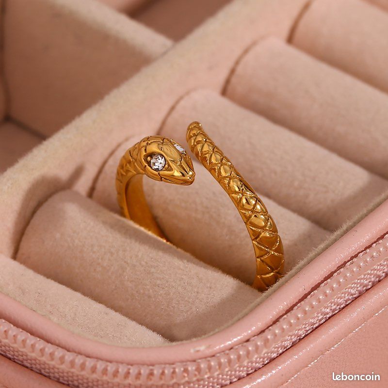 Bague neuve ajustable Serpent (image 2)