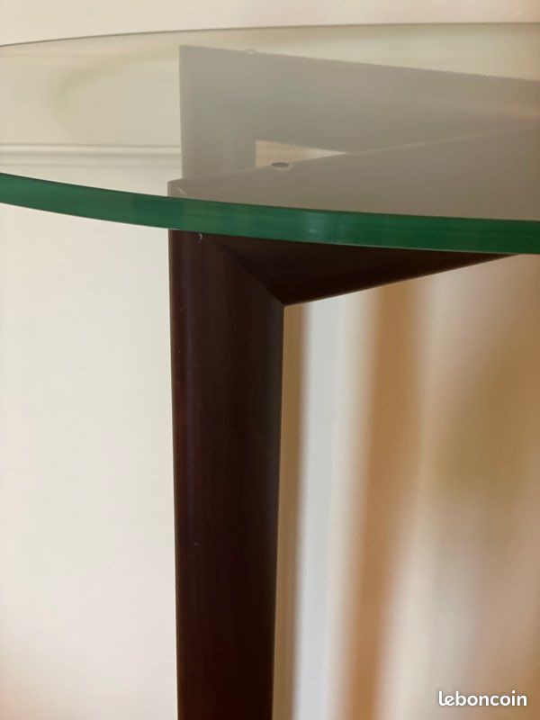 Vends console desserte bois et verre (image 3)