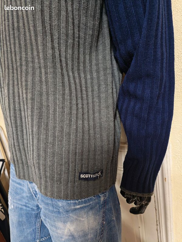 Pull à motif Argyle et col roulé | Gris | Tommy Hilfiger