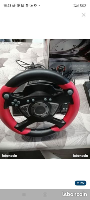 Volant et pédalier rétro gaming PS1 édition limitée (image 1)