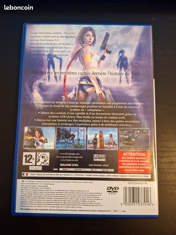 Jeu Final Fantasy X-2 pour Sony Playstation 2 PS2 en Boite - Floto Games