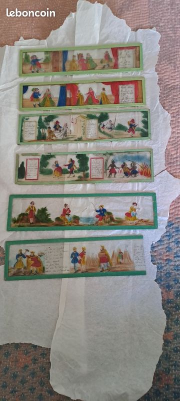 Plaque lanterne magique dans jouets et jeux anciens