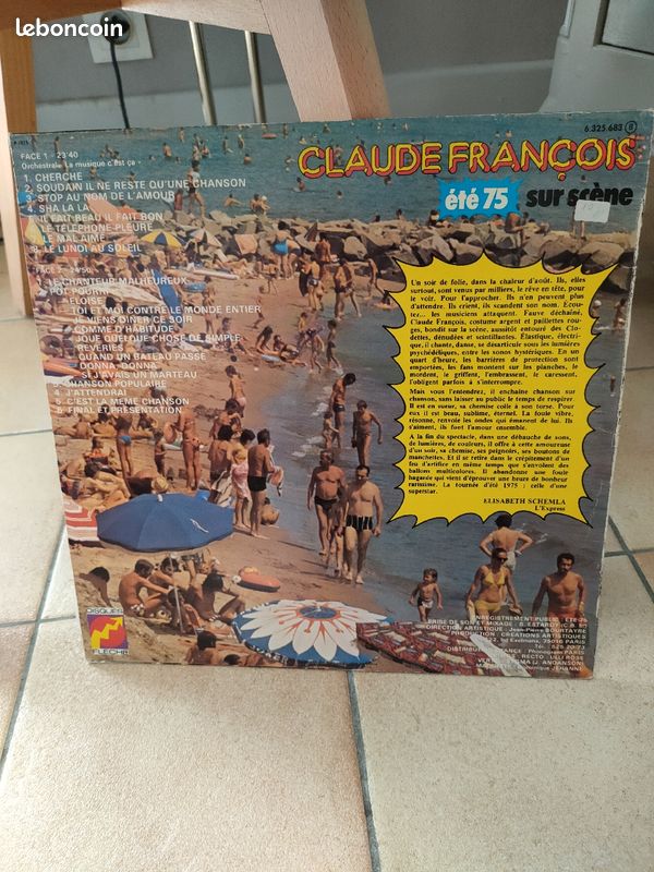 33 tours Claude François sur scène (image 2)