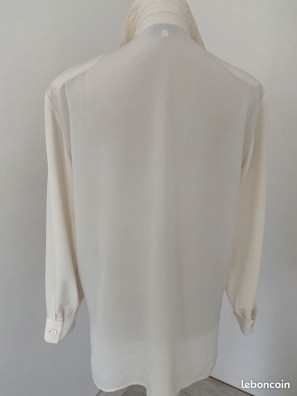Chemise /chemisier Neuf taille 42/44 polyester imprimé animal écrue (image 2)