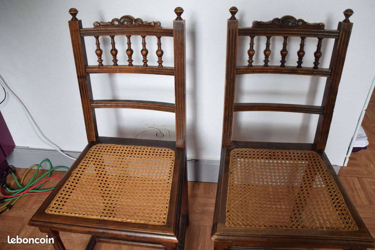 Chaises cannées lot 2 (image 2)