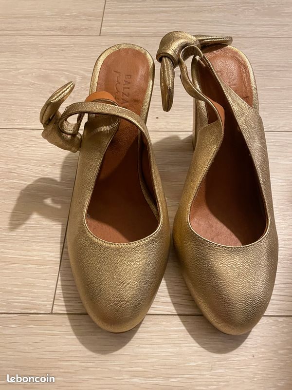 Gold Escarpins Balzac Sandales Gaëlle Dorées