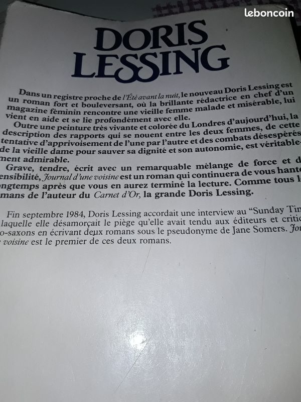 Les carnets de Jane Somers de doris lessing(hj) (image 2)
