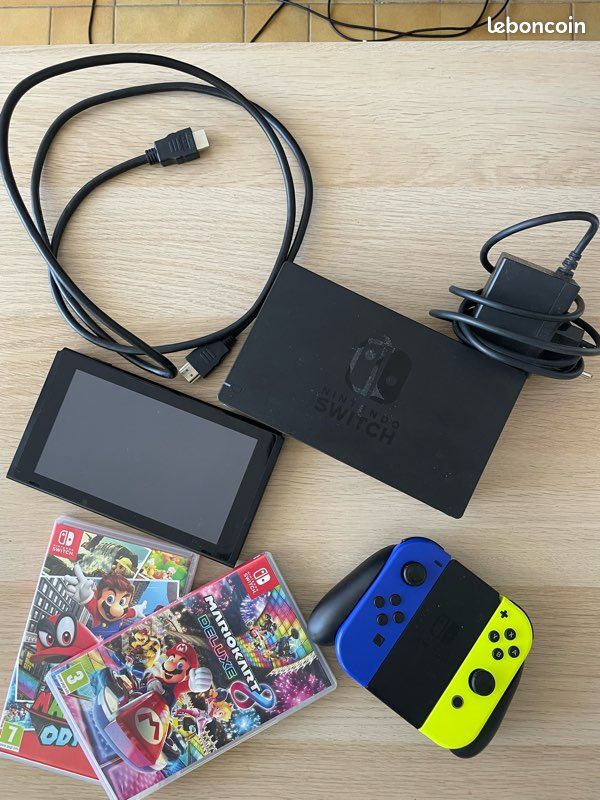 Nintendo switch 1 + 2 jeux (image 1)
