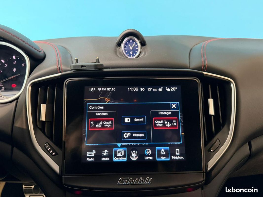 MASERATI GHIBLI 3.0i V6 350 BVA GRANSPORT PACK CARBONE (image 19)