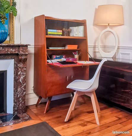 Buffet bas enfilade vintage pieds compas année 50 60 - Ameublement