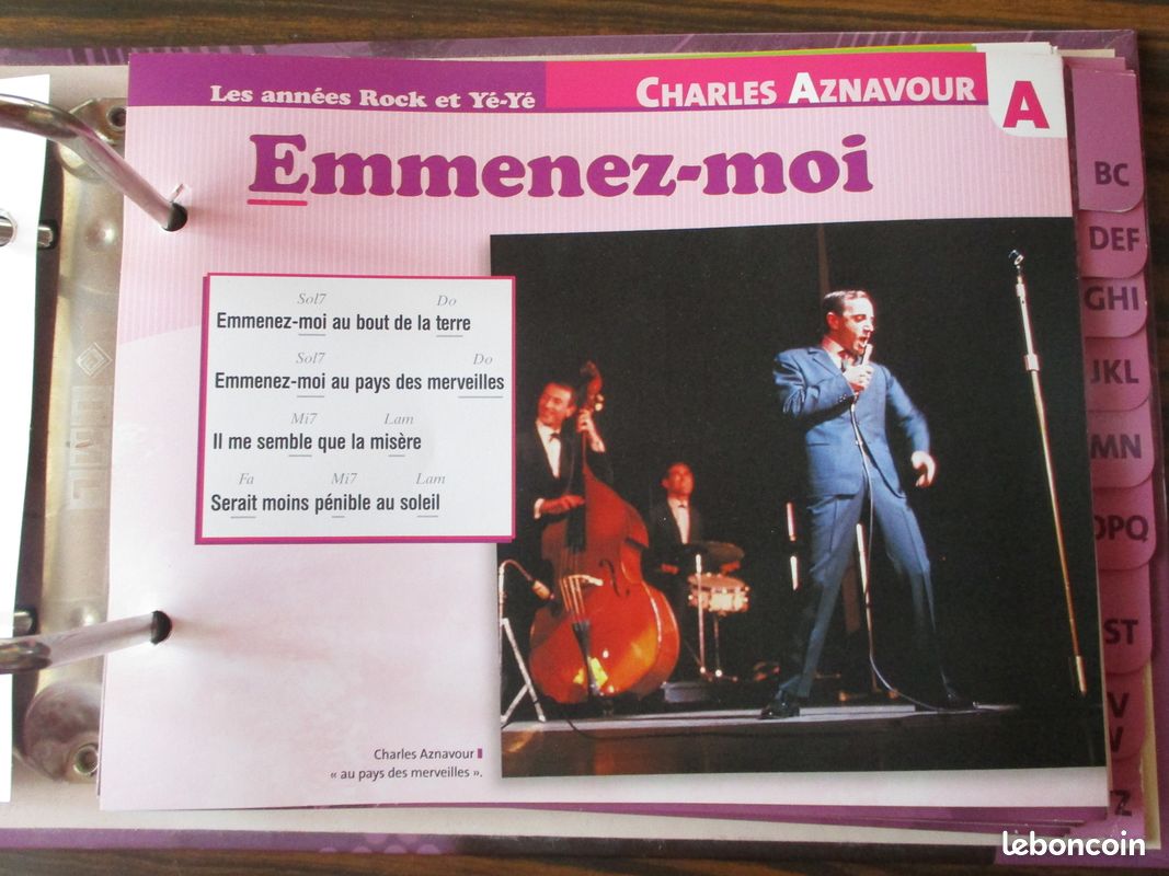 Classeur plaisir de chanter - Editions Atlas - paroles de chansons et accords de guitare ou autre instrument (image 4)