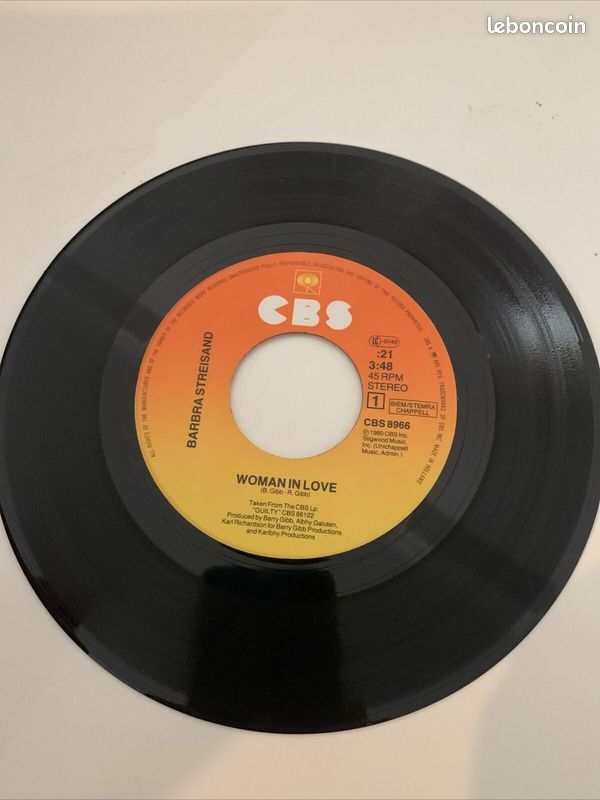Disque Vinyle Barbara Streisand Woman in love (image 2)