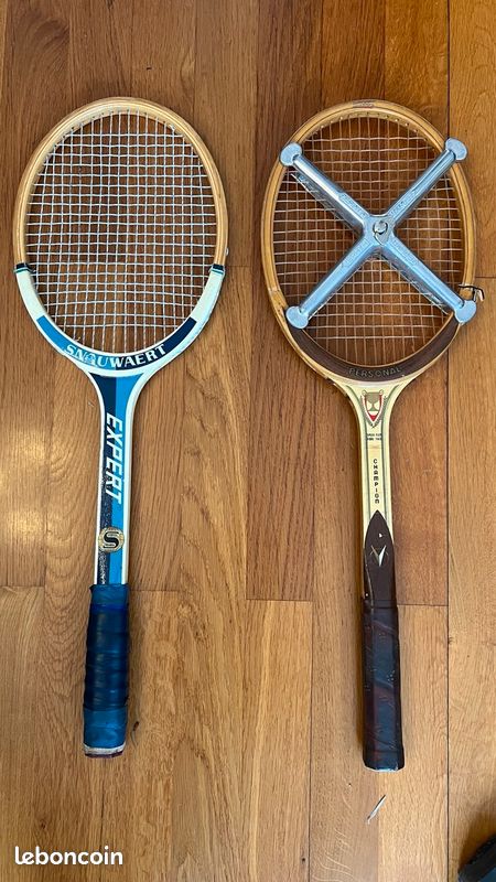 lot de 3 ancienne raquettes de TENNIS anciennes 2 avec cadre