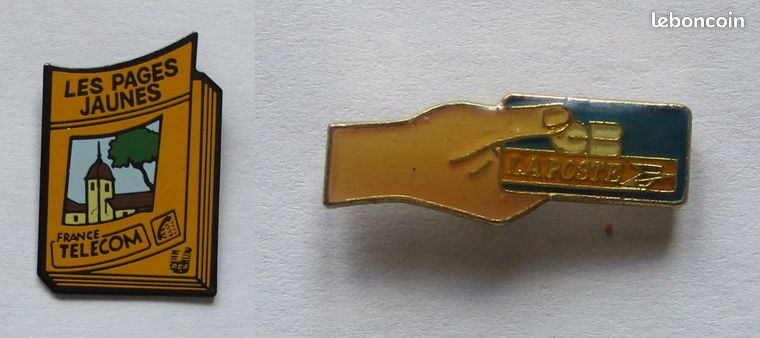 Rare Pins Pin'S .. Ptt La Poste France Telecom Telecarte Phonecard