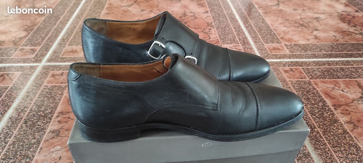 Chaussures homme marque LODING T43 (9.5) Modèle n°473 avec embauchoirs lodding en bois brut de cèdre rouge (image 6)