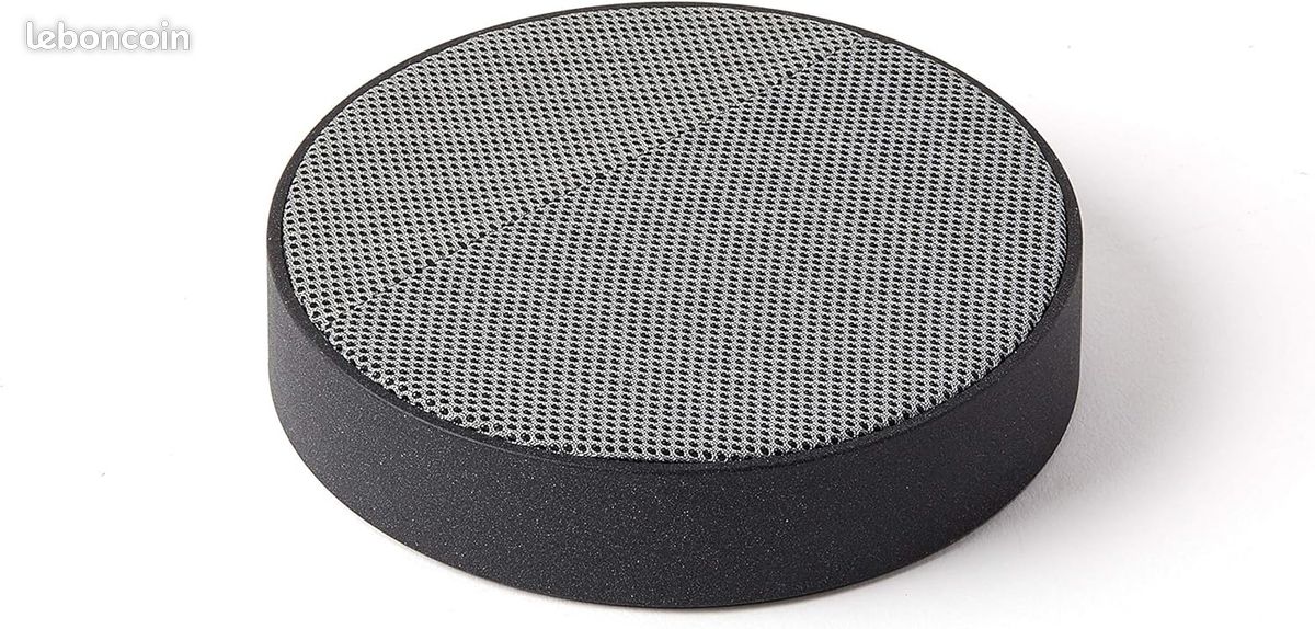 Lexon Oslo Energy - Station de Charge sans Fil et enceinte Haut-Parleur Bluetooth 5W - Noir/Gris (image 1)