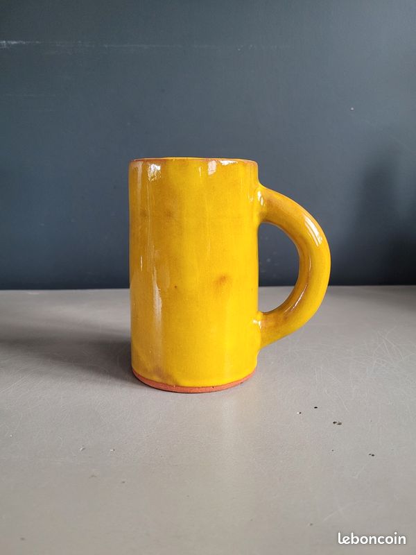 Mug En Céramique Jaune Vif - Capacité 370 Ml - Marque Euroweb - Réf S1403289 - Neuf
