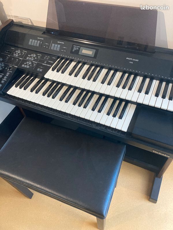 Double claviers Organ Orgue Vintage marque technics ex 15 L. Instrument de musique super état avec Système d’écoute intégré (image 1)