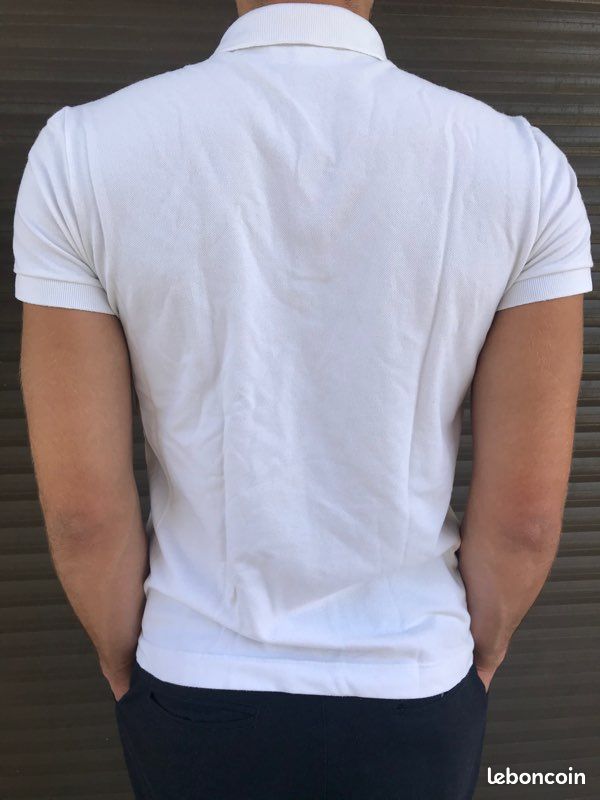 Polo Lacoste blanc (image 4)