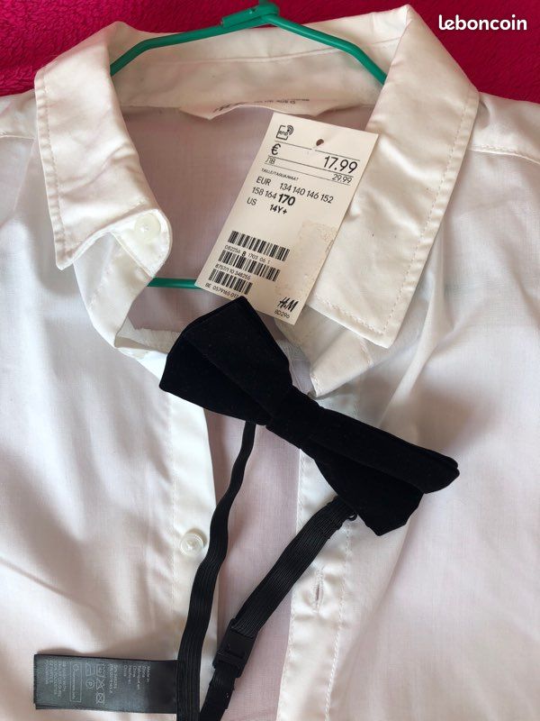 Chemise blanche garçon (image 3)