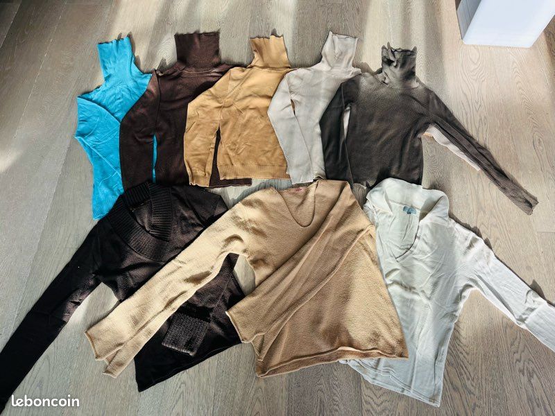 Lot 8 pulls femme S-M diverses marques (image 6)