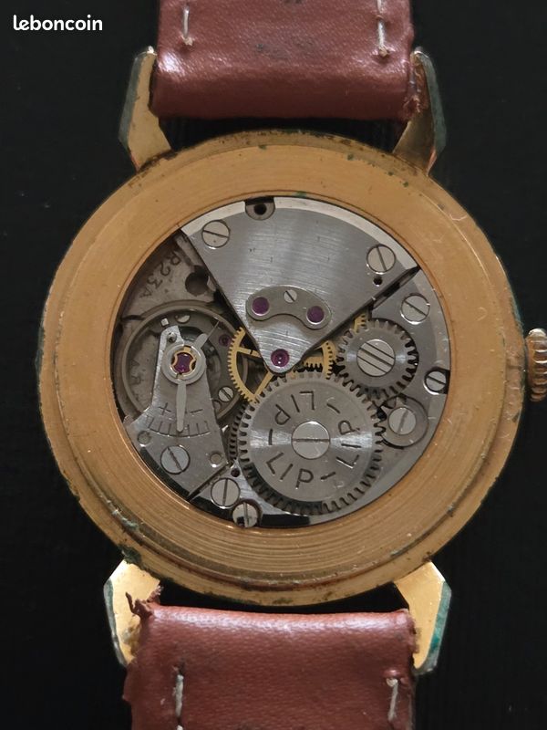 Montre Bracelet Lip Vintage - Boîtier "Corne De Vache" - Non Fonctionnelle - Occasion