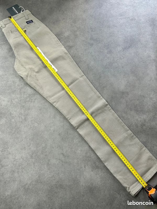 Chino Indochino slim fit beige neuf avec étiquette taille 30 us 40 fr pantalon homme (image 8)
