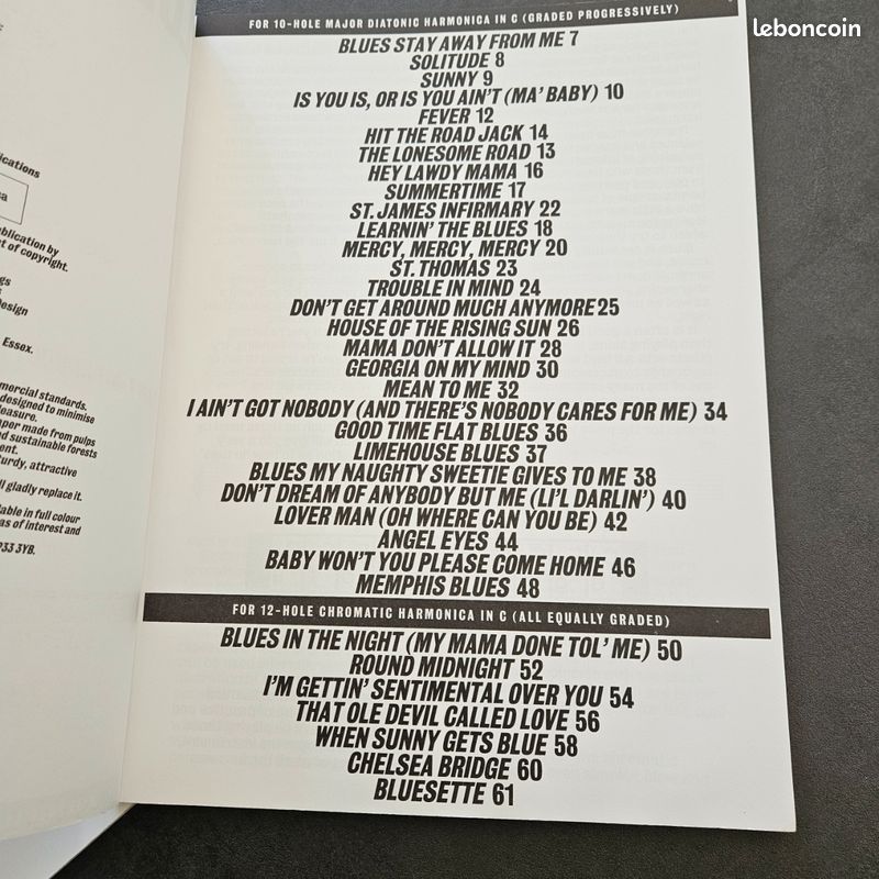 Blues et Jazz for harmonica - Partitions (image 6)