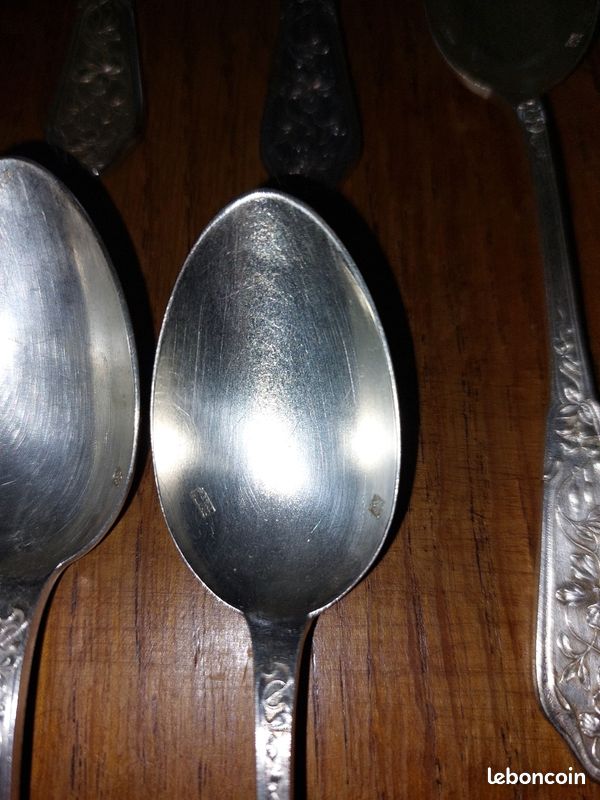 11 petite cuillère métal blanc (image 3)