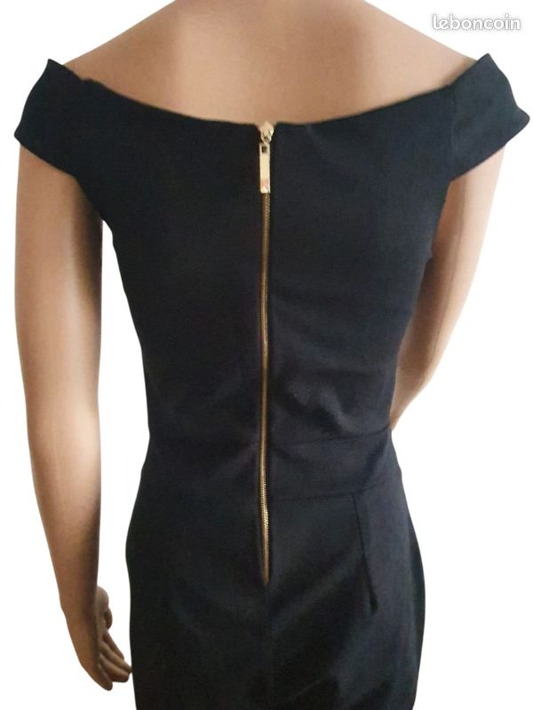 Combinaison Pantalon Chic- Encolure Bardot & Coupe Ajustée T34 (image 5)