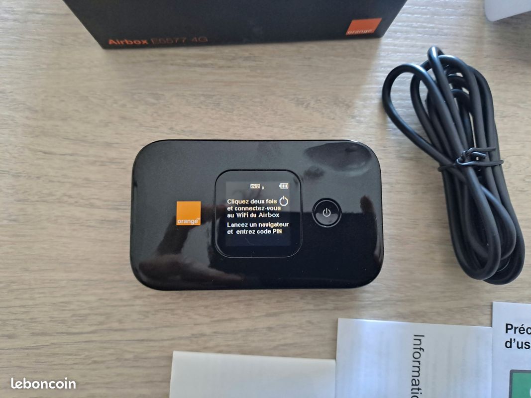 Modem 4G Orange HUAWEI E5577 Airbox Retour Mobile Réseau WIFI Por