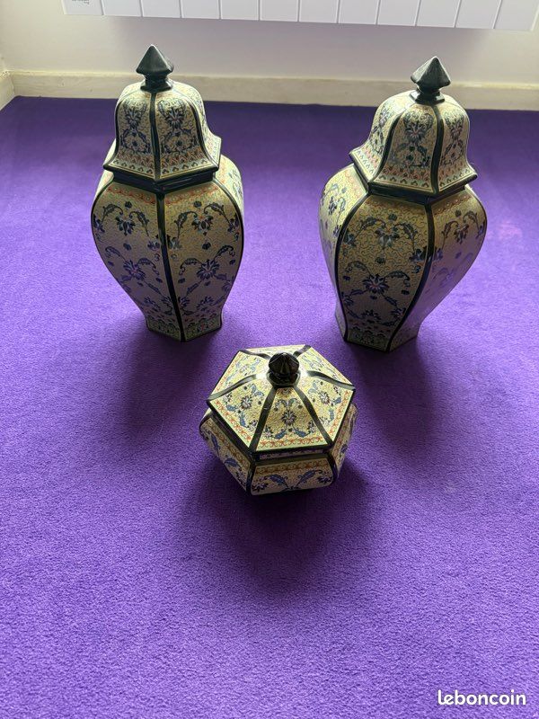 Théière Ancienne Forme Chaudron – Céramique, Saint-Malo, Vintage