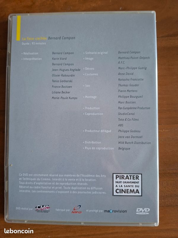 DVD La Face Cachée - Bernard Campan Karin Viard (image 3)