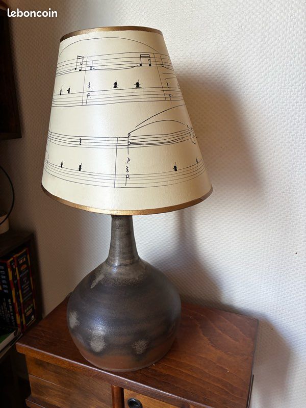 Lampe grès pyrité 60-70s (image 6)