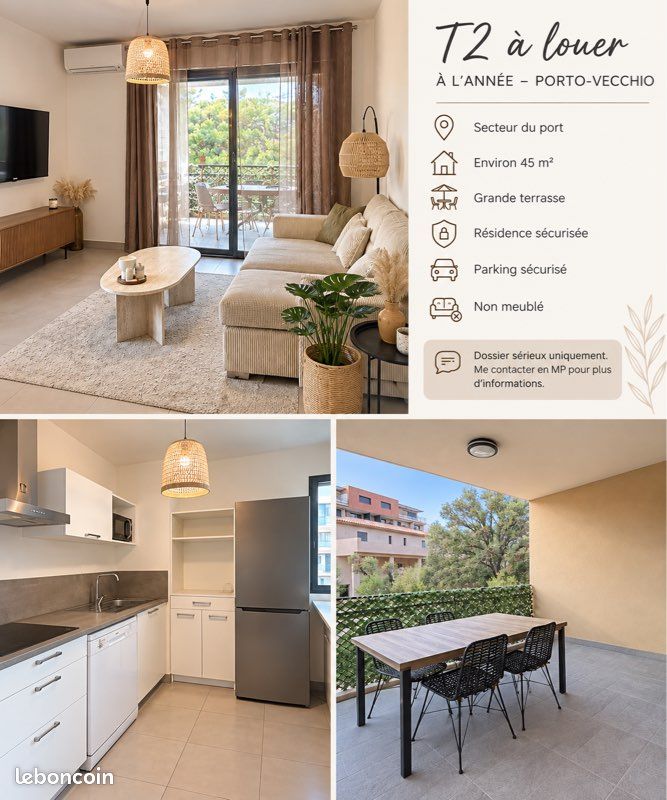 Appartement 3 pièces 45 m² · à Porto-Vecchio · 45 m² · 772 €/mois