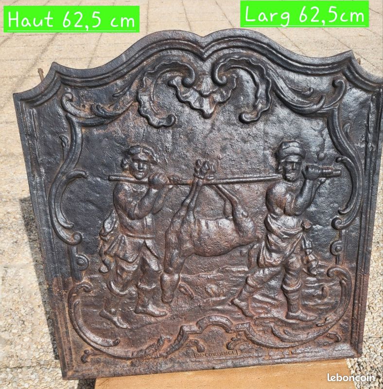 Plaque Cheminée ( Chasse ) (image 1)