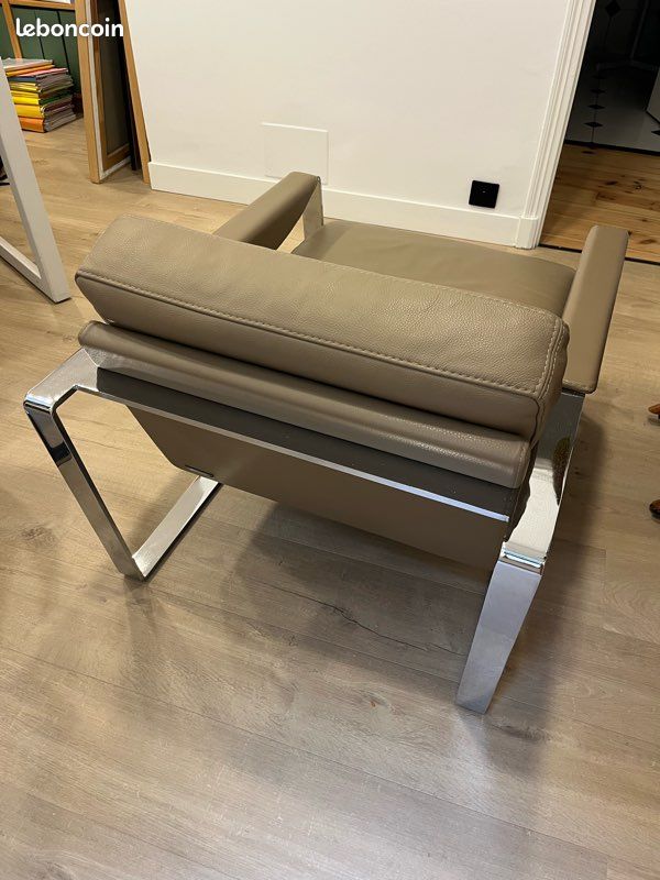 Fauteuil cuir rochebobois (image 2)