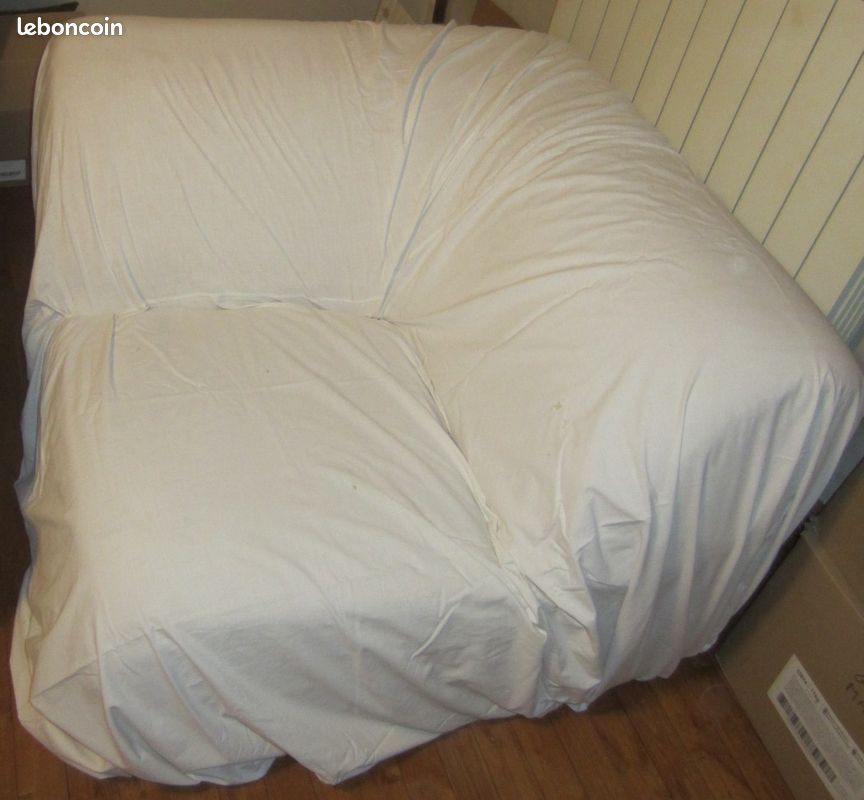 Chauffeuse d'angle + Drap housse 1 place (image 1)