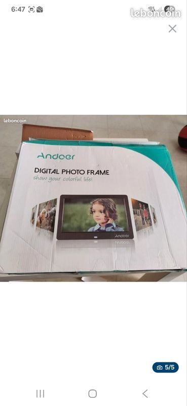 Andoer 15 Cadre Photo Numérique De Grand écran LED Album