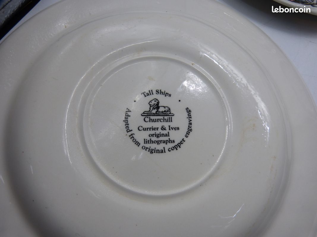 6 Assiettes Marine CURRIER & yves by CHURCHILL (image 8)