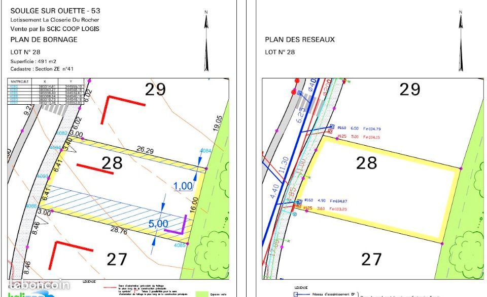 Terrain 491 m² · à Soulgé-sur-Ouette · 26 000 €