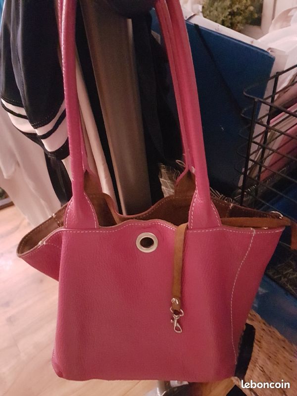Sac à main Cuir Rose (image 1)