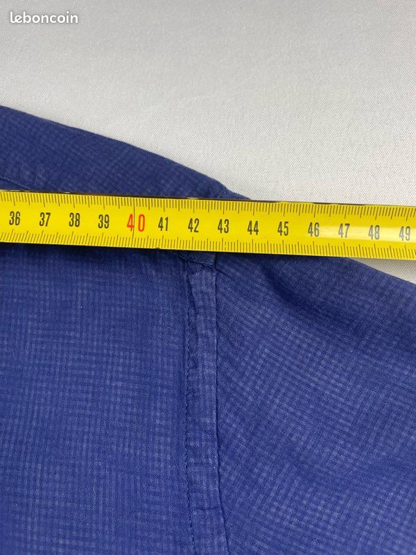 Chemise Lagerfeld bleu 100% coton taille 41 Xl homme (image 5)