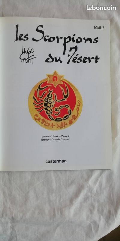 Hugo Pratt les scorpions du désert. Casterman (image 2)