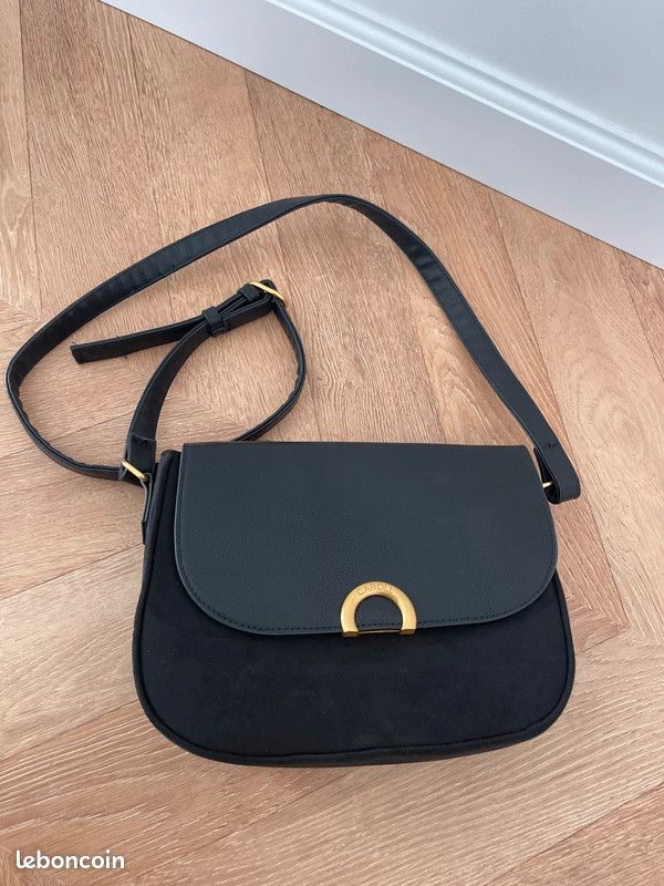 Sac à main noir et doré Caroll Accessoires Bagagerie