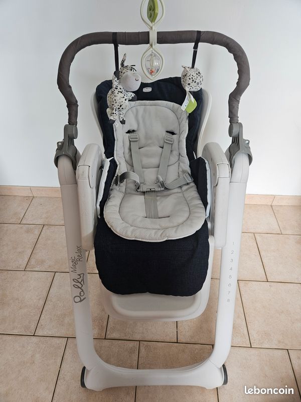 Transat chaise haute Chicco Polly magic relax (image 8)