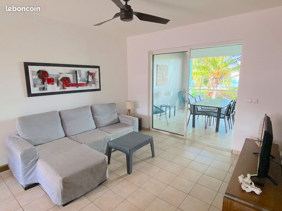 Vivre au bord de la mer à Crystal Beach T3 75m2, vue mer, 2 piscines, accès direct plage